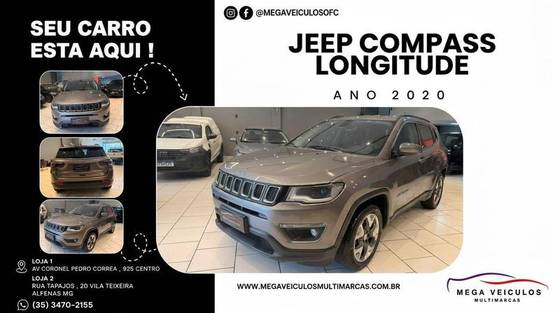 JEEP COMPASS 2.0 16V FLEX LONGITUDE AUTOMÁTICO JEEP COMPASS 2.0 16V FLEX LONGITUDE AUTOMÁTICO